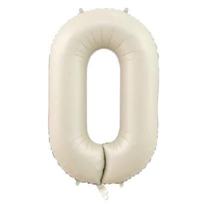 0 Rakam 34 Inc Bej Renk Balon 76 Cm 11577 Min