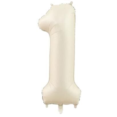 1 Rakam 34 Inc Bej Renk Balon 76 Cm 11578 Min