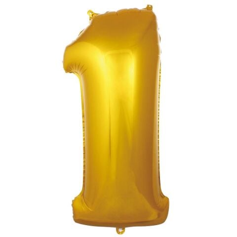1 Rakam 34 Inc Gold Renk Balon 76 Cm 2685 Min