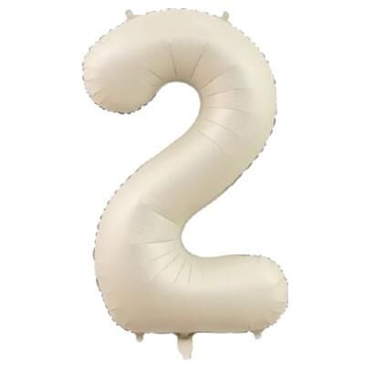 2 Rakam 34 Inc Bej Renk Balon 76 Cm 11579 Min