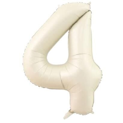 4 Rakam 34 Inc Bej Renk Balon 76 Cm 11581 Min