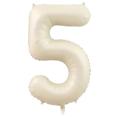 5 Rakam 34 Inc Bej Renk Balon 76 Cm 11582 Min