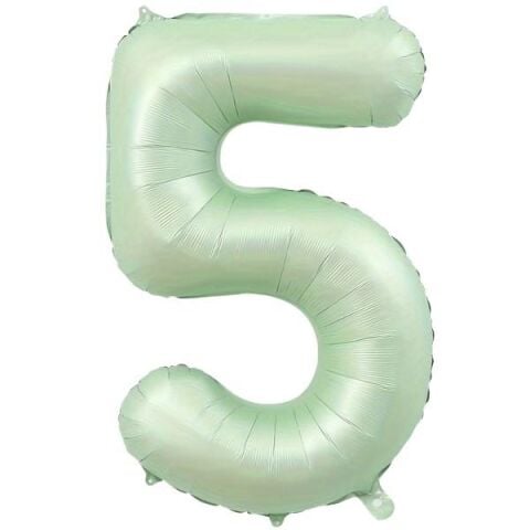 5 Rakam 34 Inc Retro Yesil Renk Balon 76 Cm 12339 Min