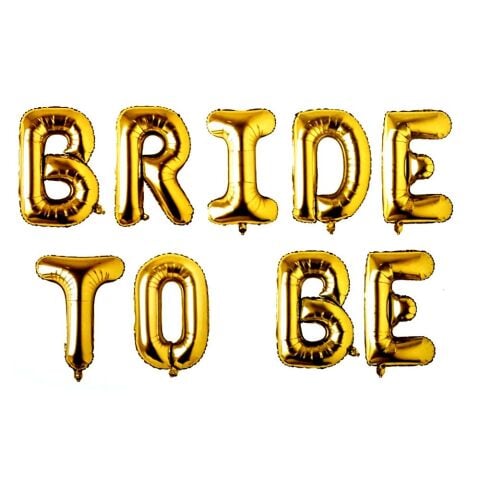 Duz Bride To Be Gold Set Balon 7471 Min