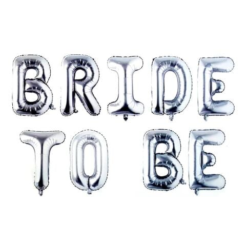 Duz Bride To Be Gumus Set Balon 7472 Min