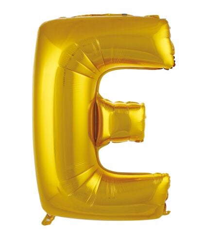 E Harf 34 Inc Gold Renk Balon 76 Cm 2648 Min