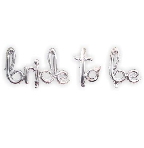 El Yazili Bride To Be Gumus Set Balon 12557 Min