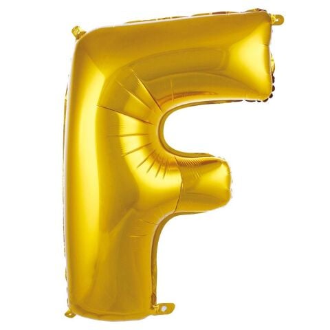 F Harf 34 Inc Gold Renk Balon 76 Cm 2650 Min
