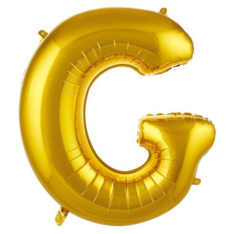 G Harf 34 Inc Gold Renk Balon 76 Cm 2652 Min