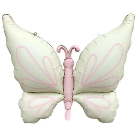Kelebek Retro Krem Folyo Balon 94 73 5 12559 Min