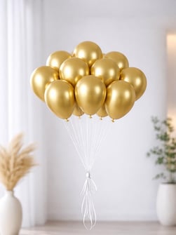 Krom Lateks Mini Balon Gold 5 Inc 12 C