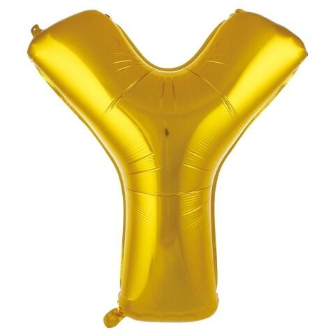 Y Harf 34 Inc Gold Renk Balon 76 Cm 2680 Min