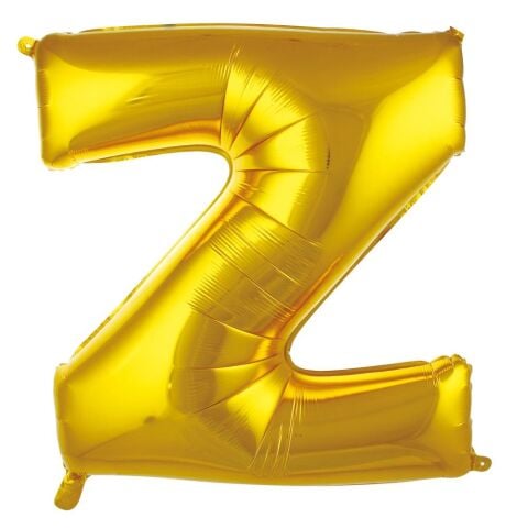 Z Harf 34 Inc Gold Renk Balon 76 Cm 2682 Min