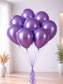 Mor Violet Metalik Balon 10lu 12 Metal 185 B5