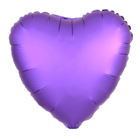 18 Inc Kalp Mor Renk Folyo Balon 11871 Min