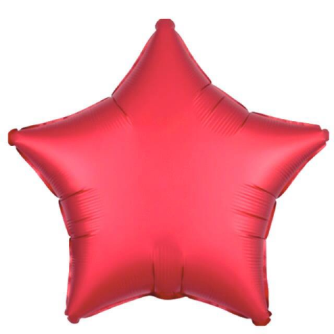 18 Inc Yildiz Kirmizi Renk Balon 10596 Min