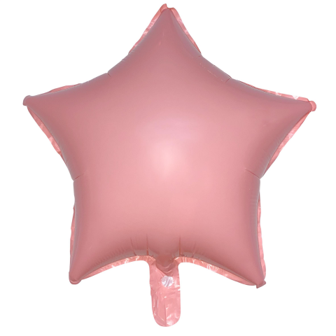 18 Inc Yildiz Makaron Pembe Folyo Balon 10886 Min