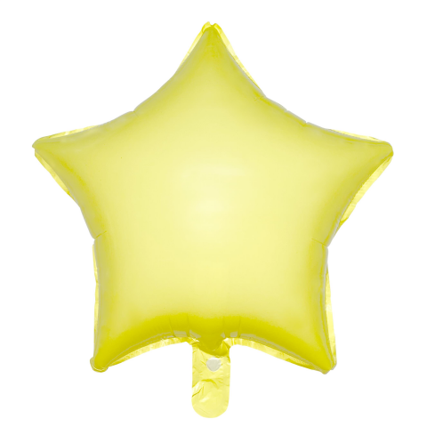 18 Inc Yildiz Makaron Sari Folyo Balon 10883 Min