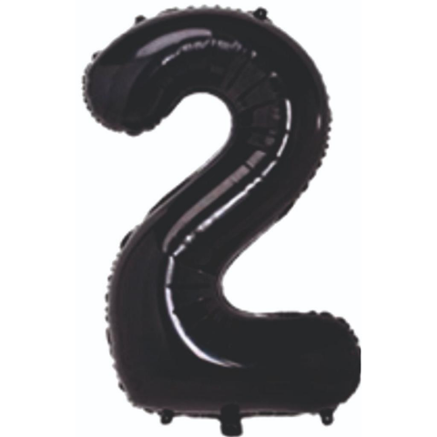 2 Rakam 34 Inc Siyah Renk Balon 76 Cm 8473 Min