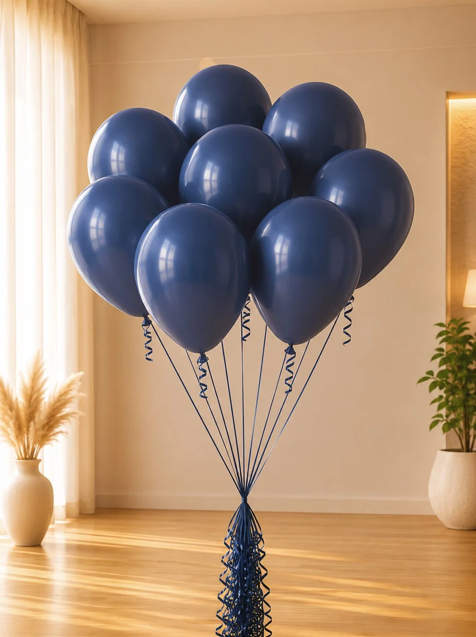 Lacivert Balon 10lu 12 Duz Renk Balon