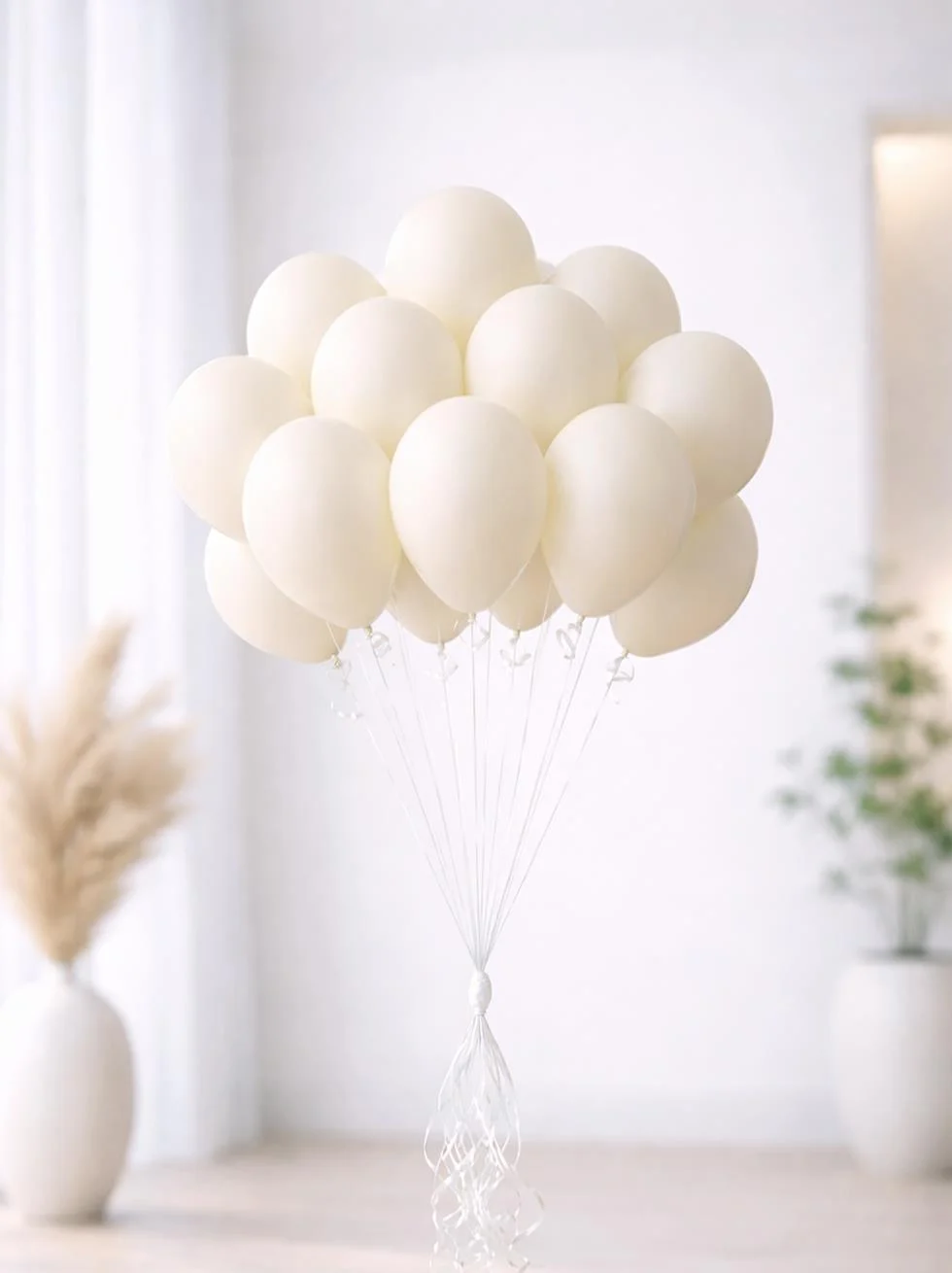 Retro Beyaz Lateks Mini Balon 5 Inc