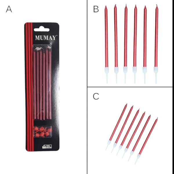 Mum 20 Cm 7 Li Kirmizi 1114 Min