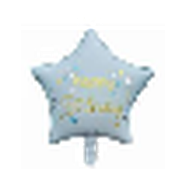 BALON FOLYO 18INÇ HAPPY YILDIZ PASTEL MAVI