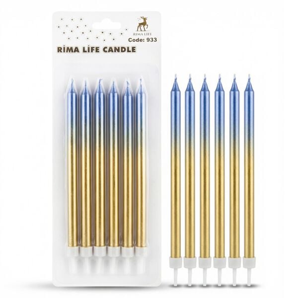Mum Ithal 15 Cm No 933 Gold Mavi 2506 Min