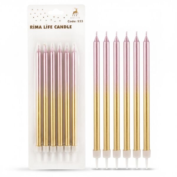 Mum Ithal 15 Cm No 933 Gold Pembe 2502 Min