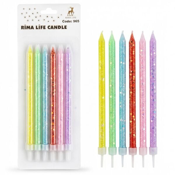Mum Ithal 15 Cm No 965 Simli Renkli 2495 Min