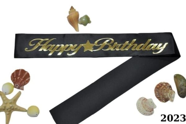 Kusak Happy Birtday Siyah Altin 612 Min