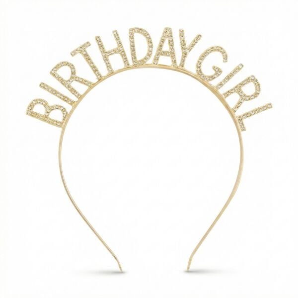 Tac Tasli Metal Birthday Girl Gold 2891 Min