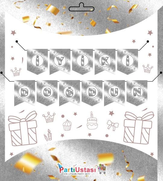 Yazi Zarf Banner Soft Gumus 280 Min