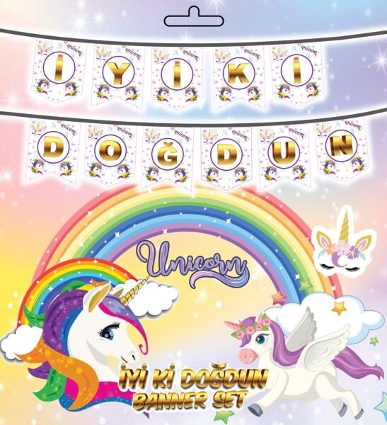 Yazi Zarf Banner Unicorn Yeni 299 Min
